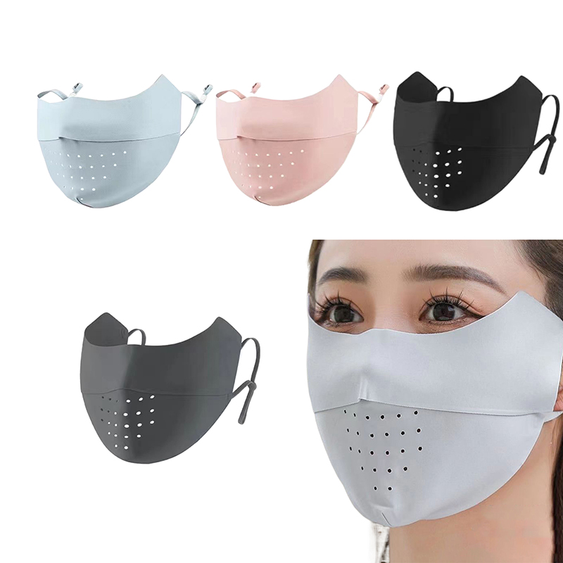 Buz ipek yüz maskesi UV güneş  - Sports Mask Breathable incelemesi ve fiyatı